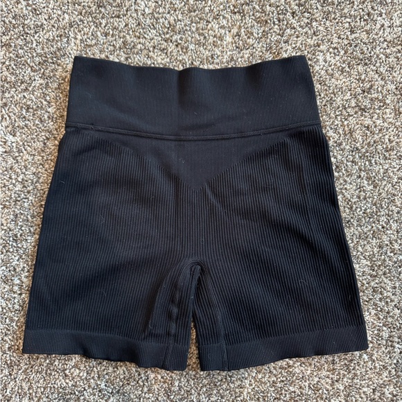Women's Black High-Waisted Shorts - Picture 3 of 4